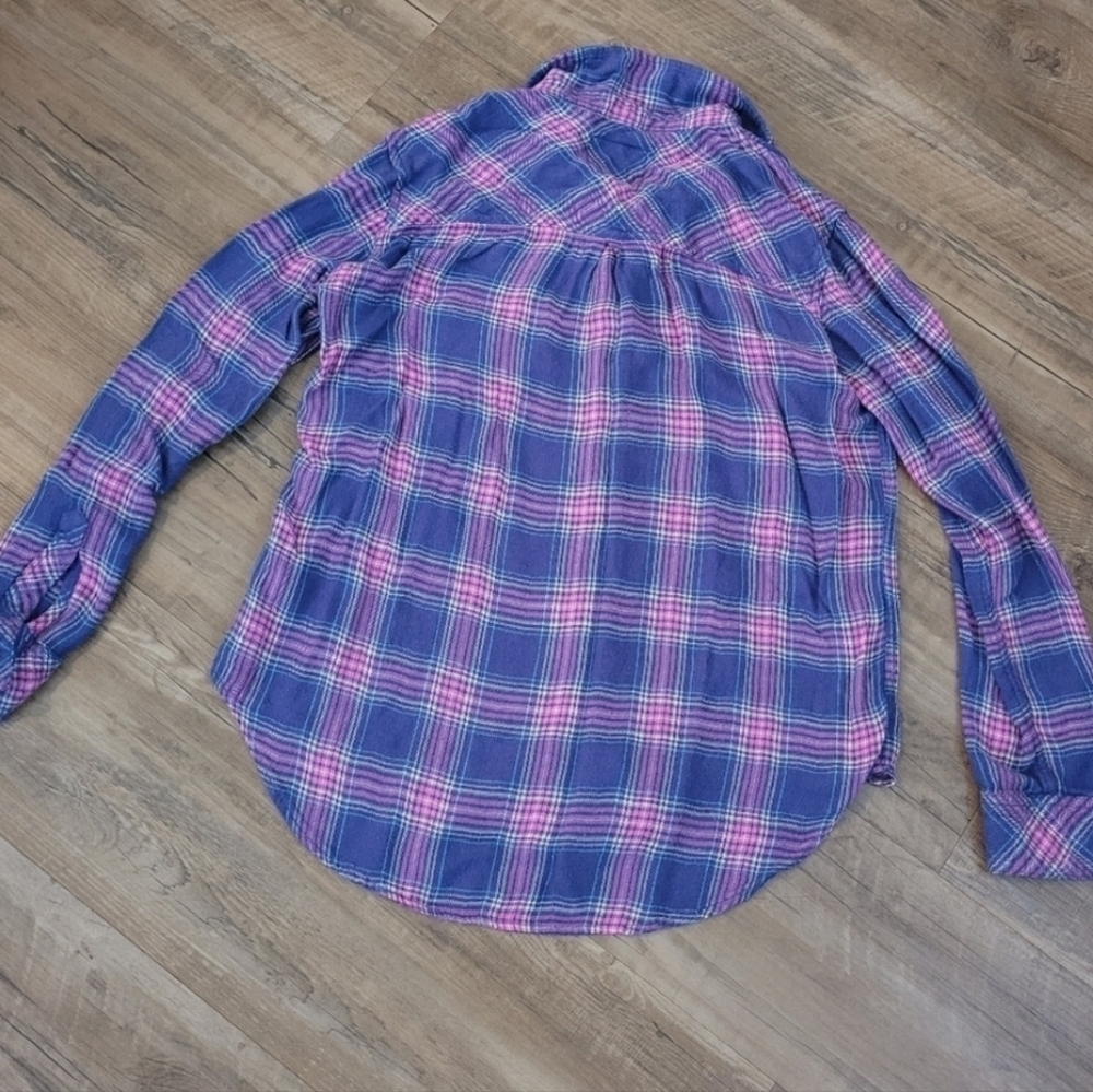 Rails Hunter Plaid Collared Button Down Wisteria … - image 7